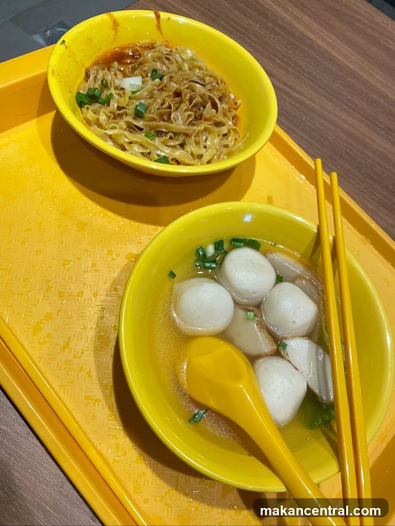 Noodles and Fishball Soup
