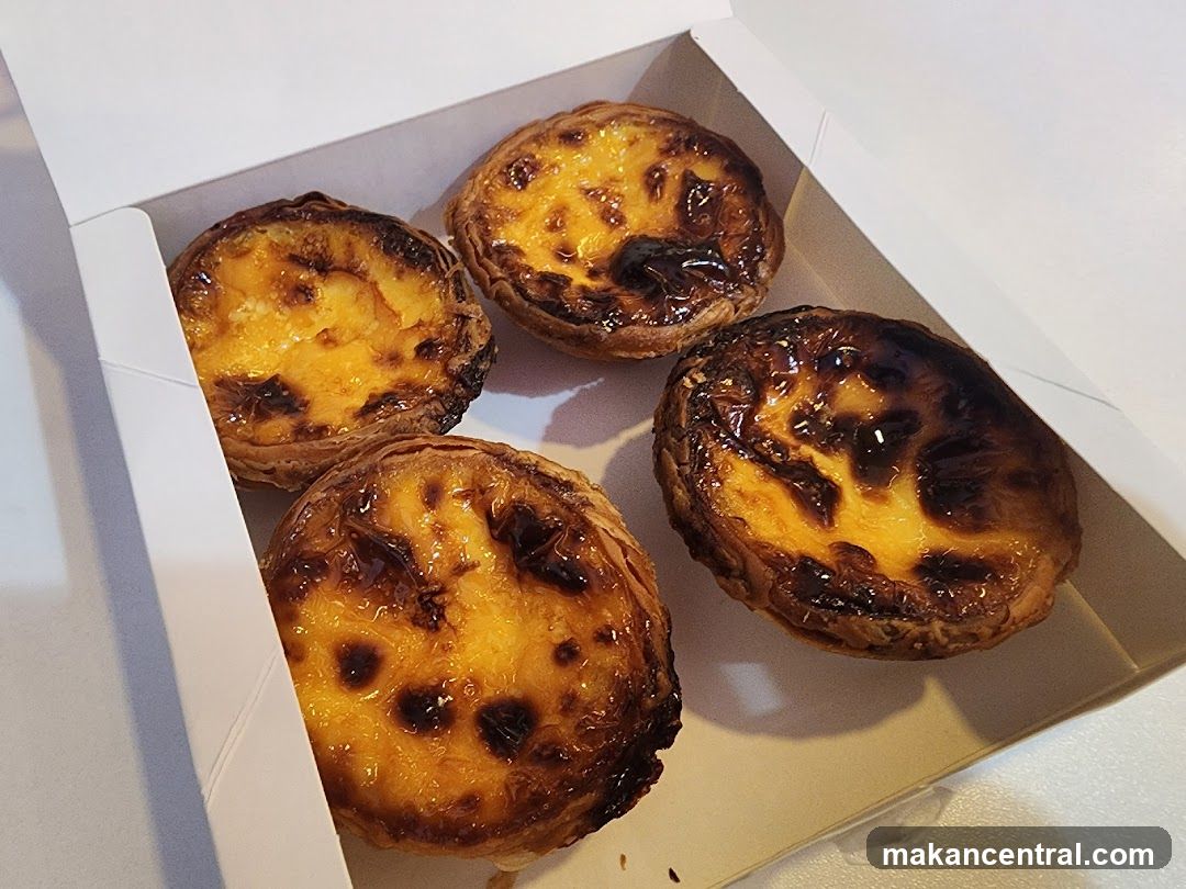 Four Portuguese Custard Tarts