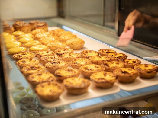 Pastries in a Display Case