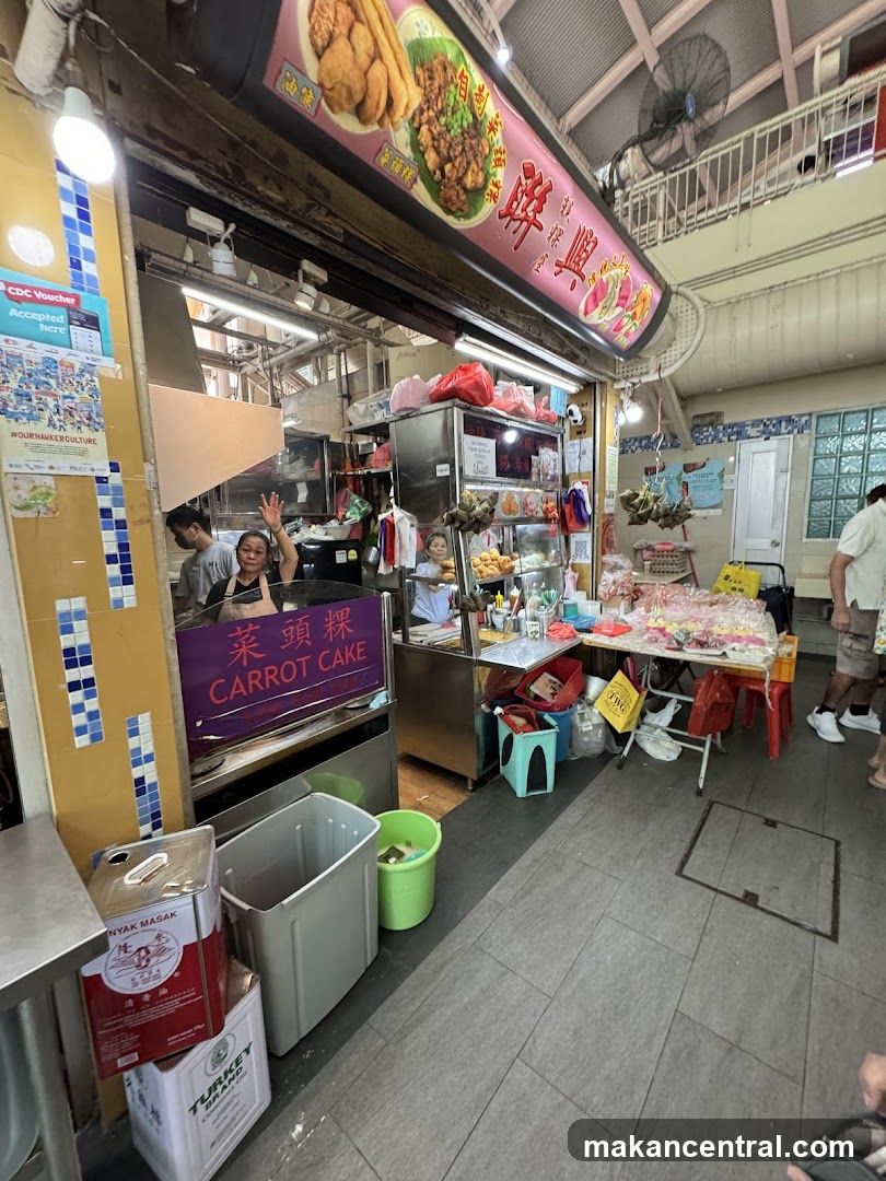 Hawker Stall with Carrot Cake