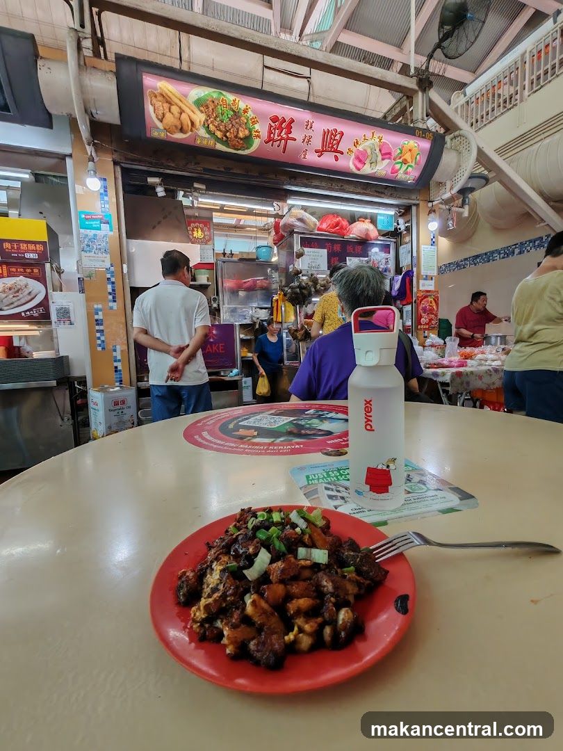 Food Stall with Fried Carrot Cake