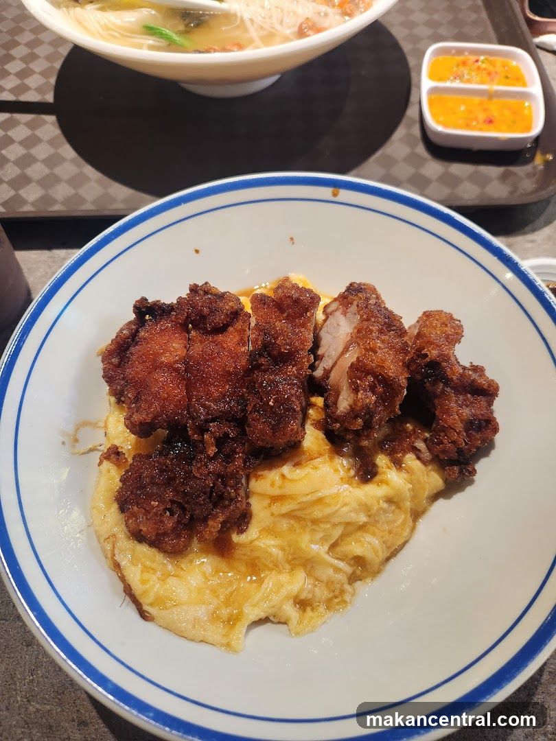 Fried Chicken and Omelet Rice
