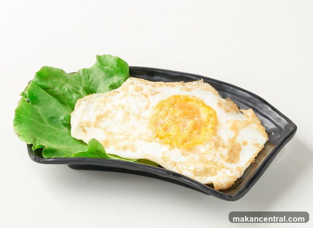 Fried Egg with Lettuce
