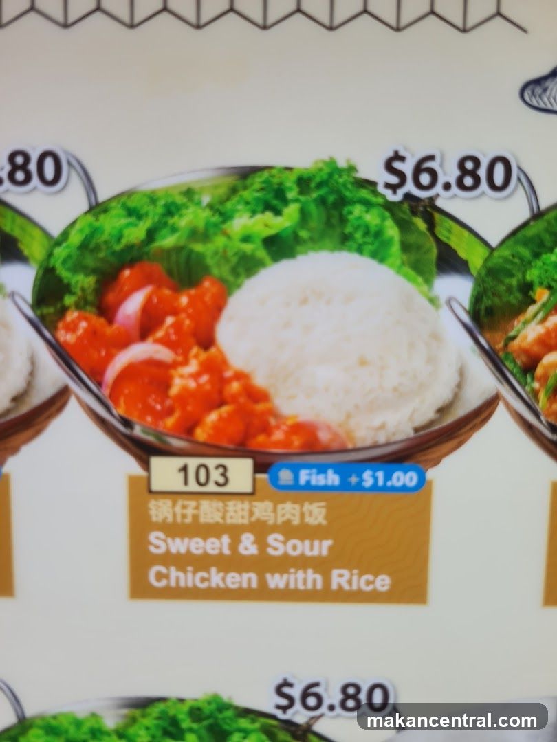 Sweet & Sour Chicken with Rice