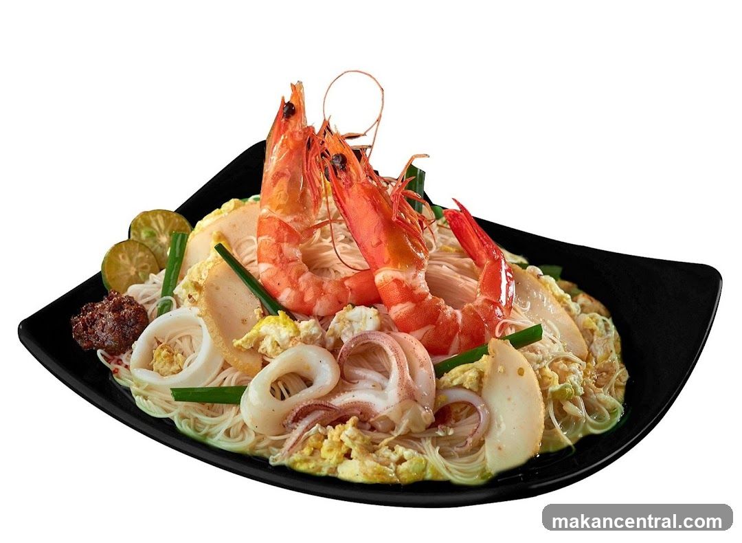 Seafood Noodle Dish