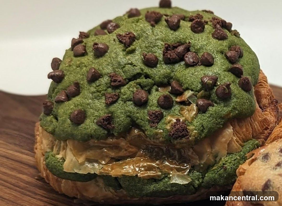 Matcha Chocolate Chip Croissant