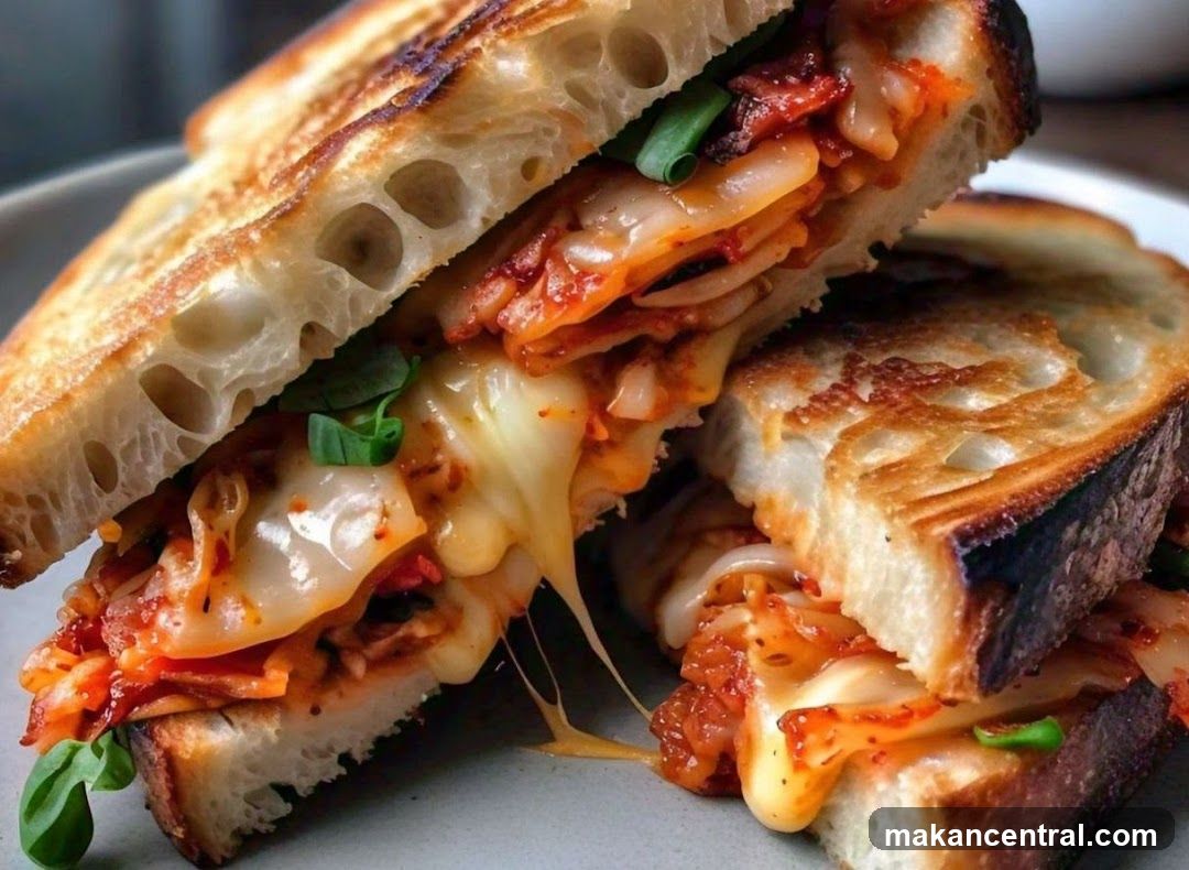Kimchi Grilled Cheese Sandwich