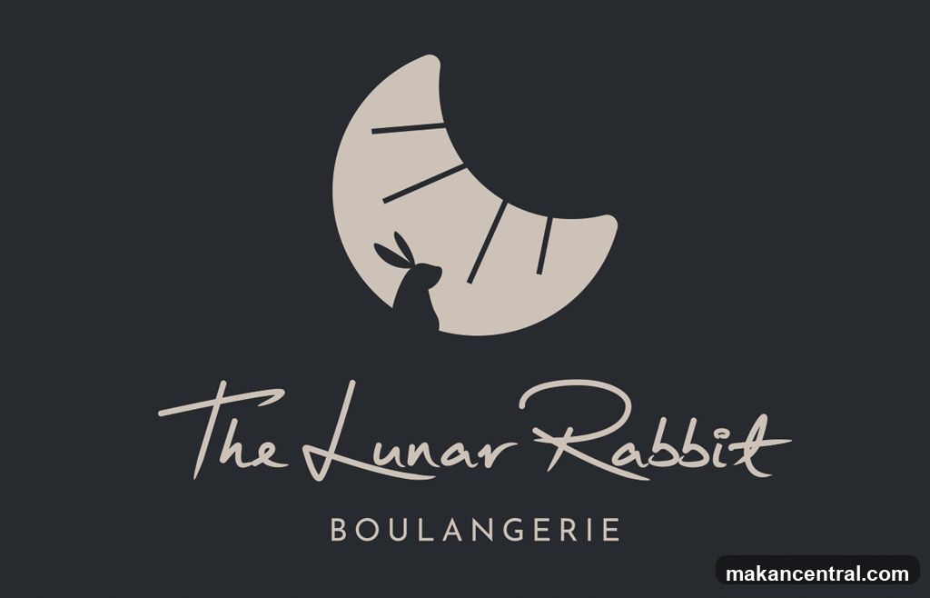 The Lunar Rabbit Boulangerie Logo