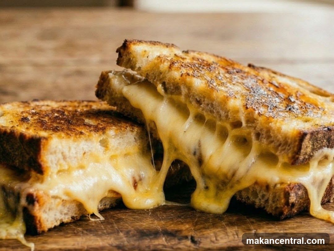 Gooey Grilled Cheese Sandwich