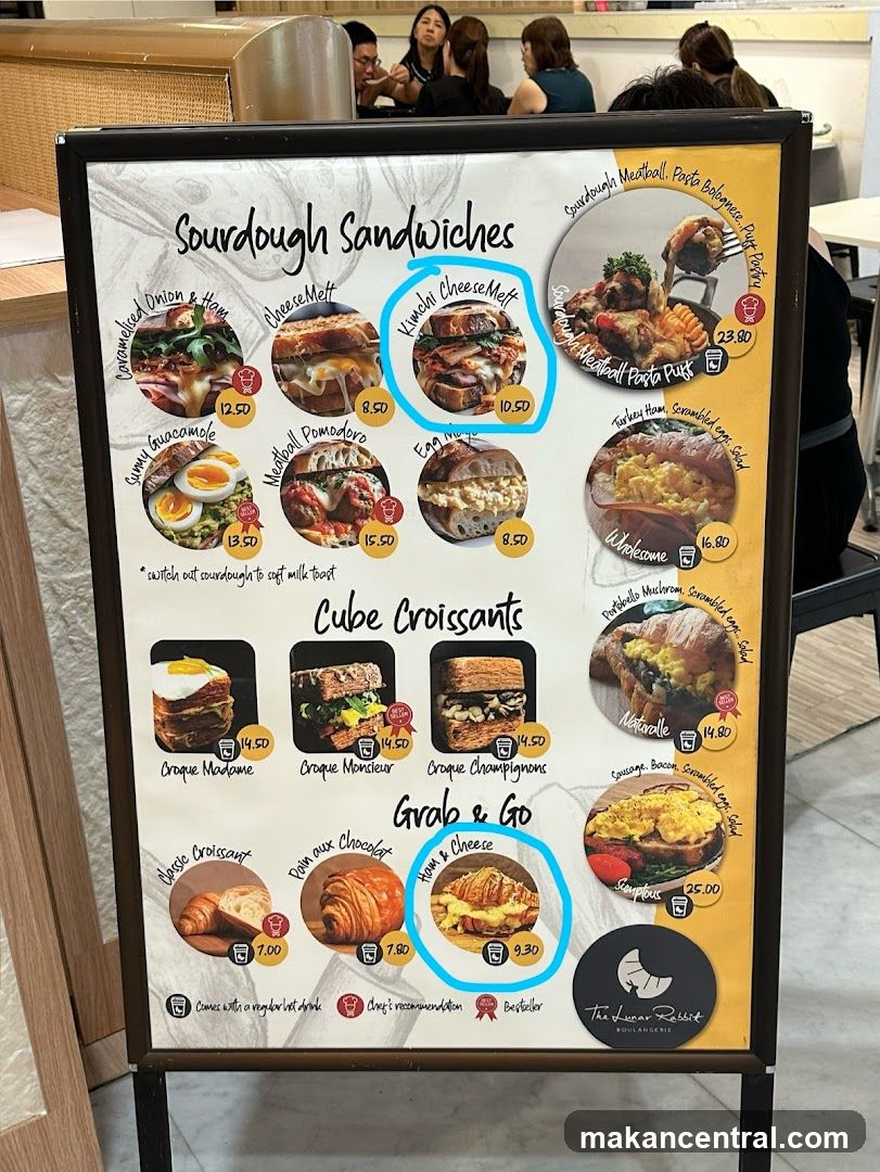 The Lunar Rabbit Boulangerie Menu