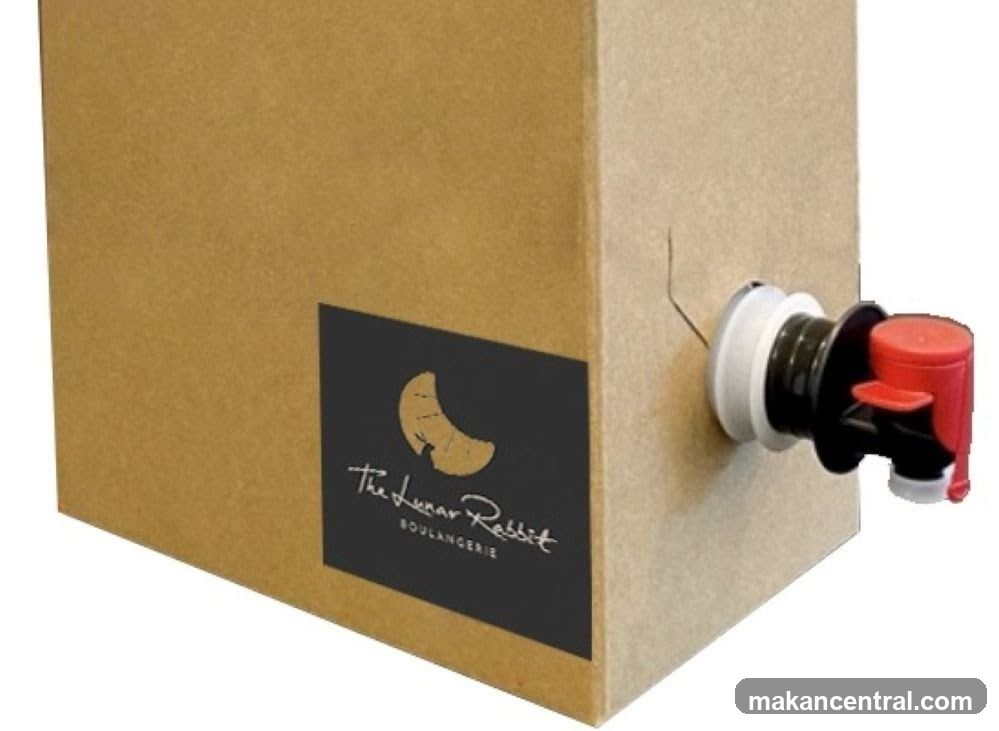 Bag-in-box with logo