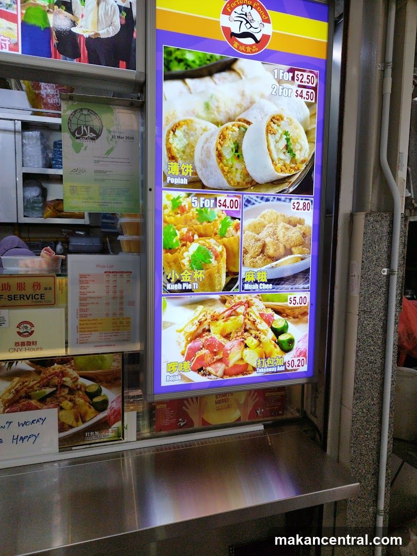 Food Stall Menu