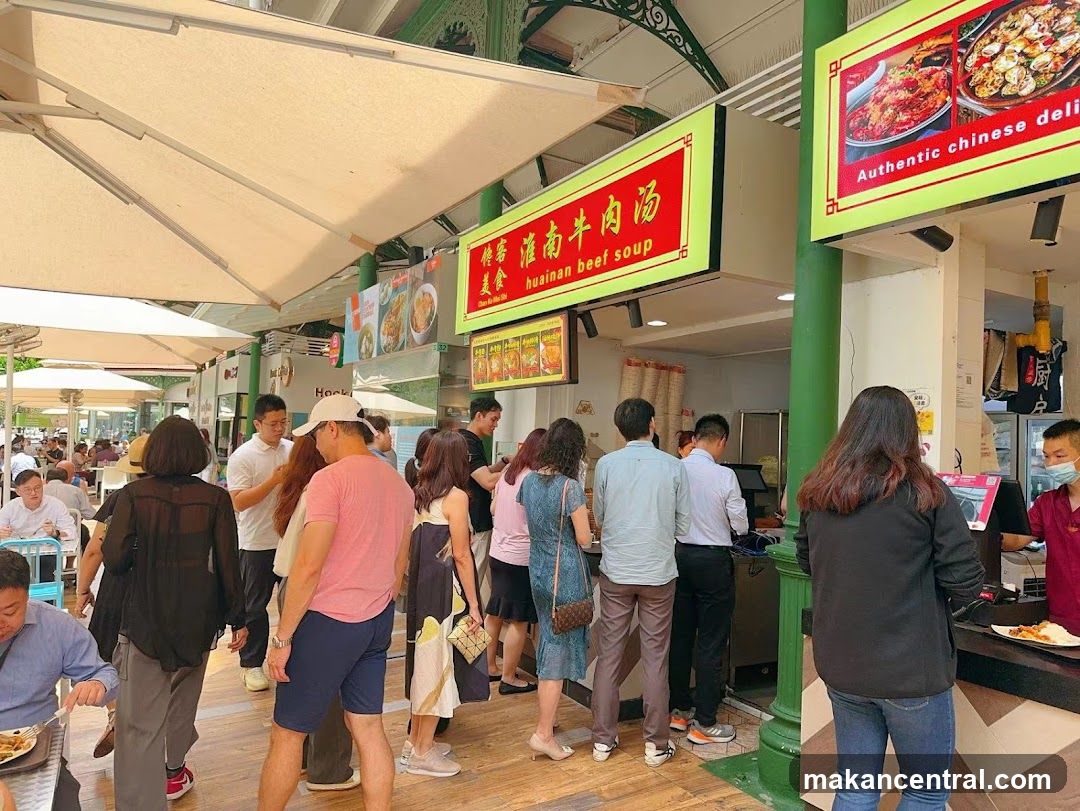 Food Stall with Customers