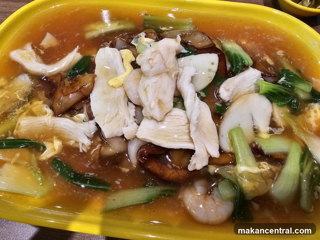 Seafood and Vegetable Noodle Dish