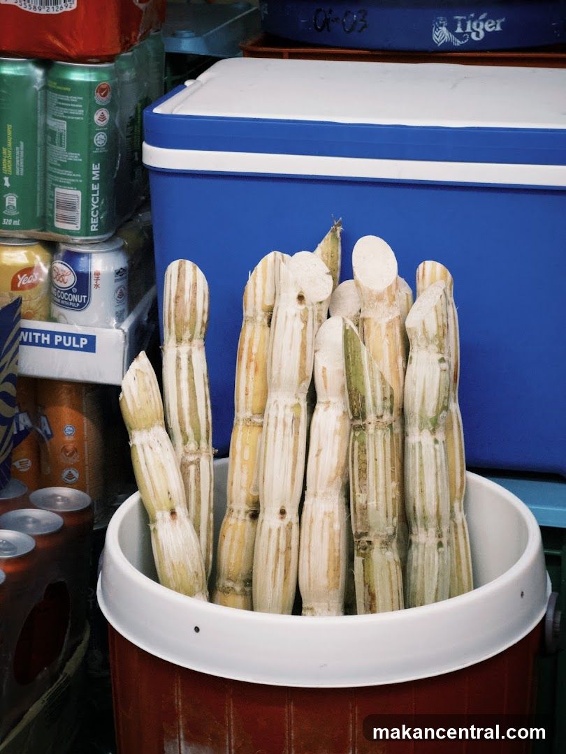 Sugarcane Stalks in a Cooler