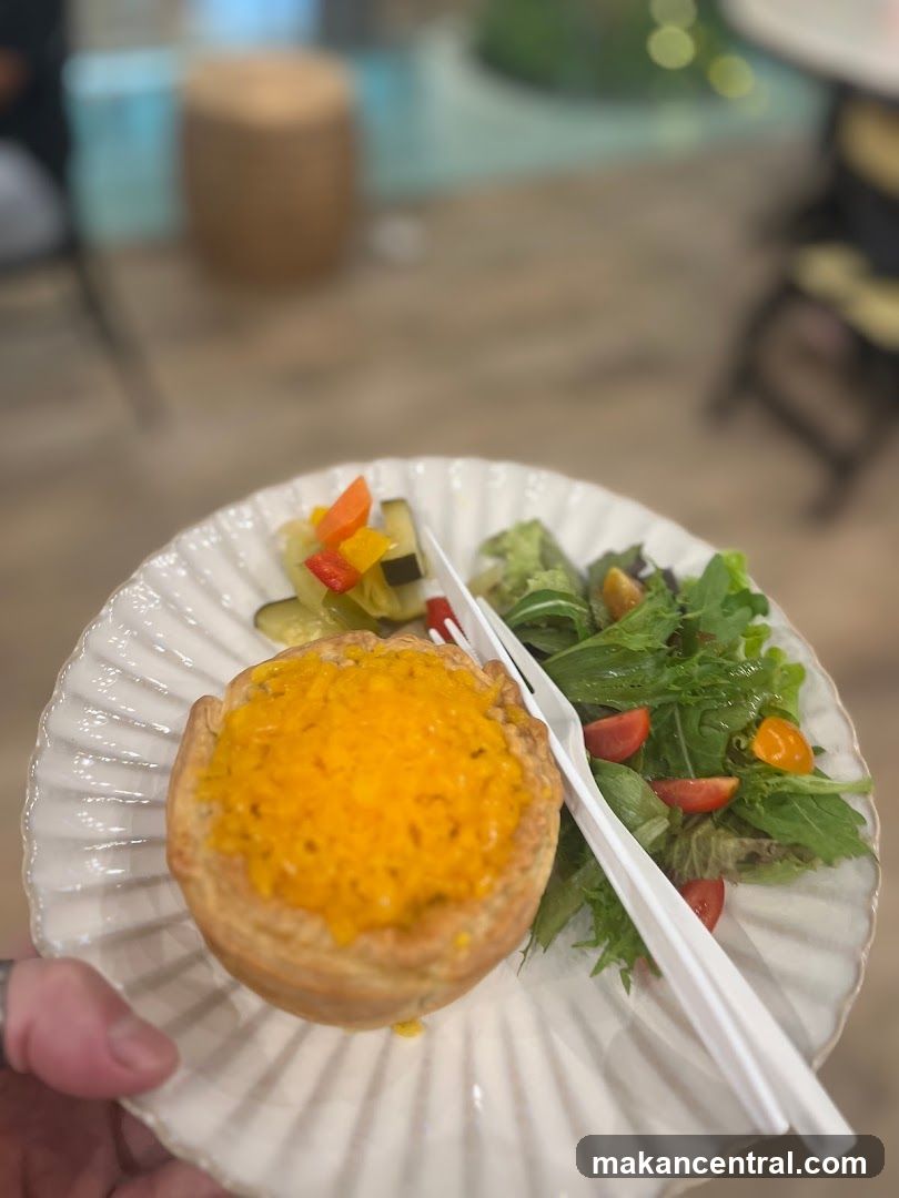 Savory Pastry with Salad