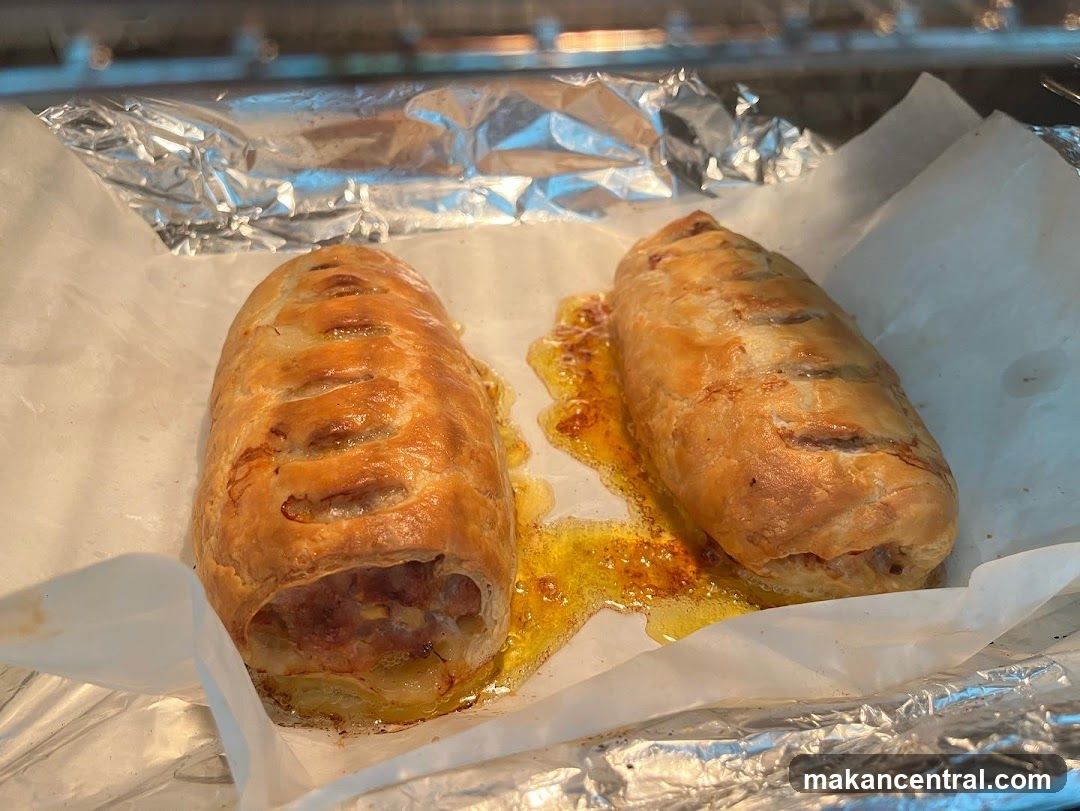 Sausage Rolls Baking
