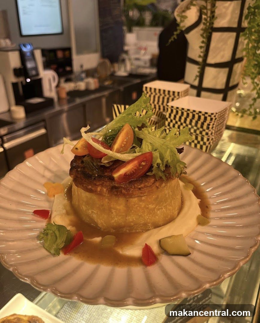 Savory Pie with Salad