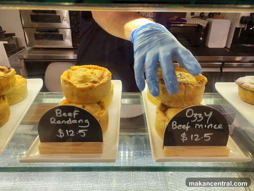 Pies in a Display Case