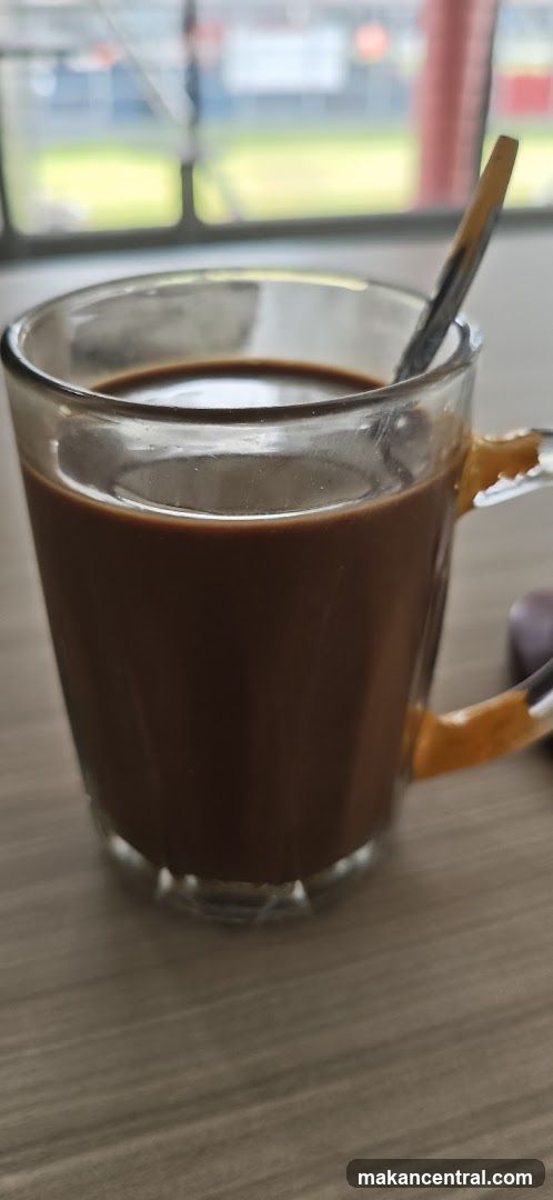 Coffee in a glass mug