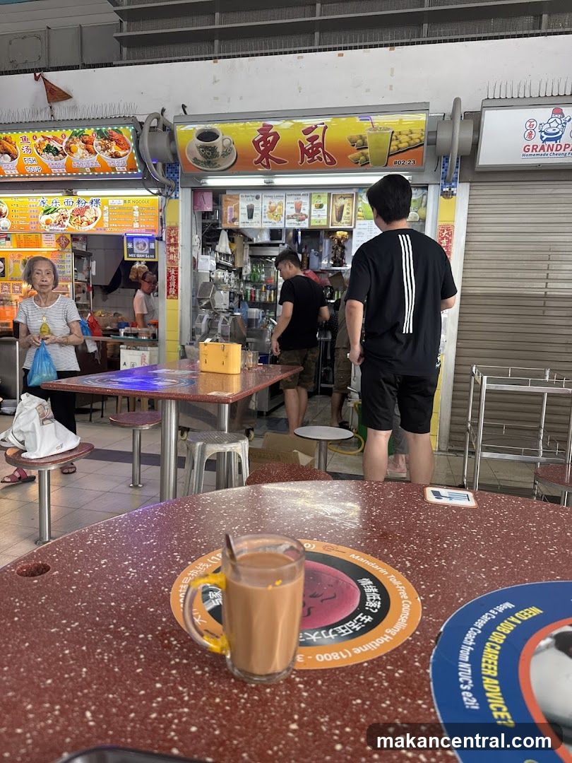 Street Food Stall with Drinks