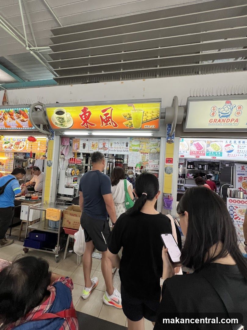 Food Stall with Soya Milk and Cheung Fun
