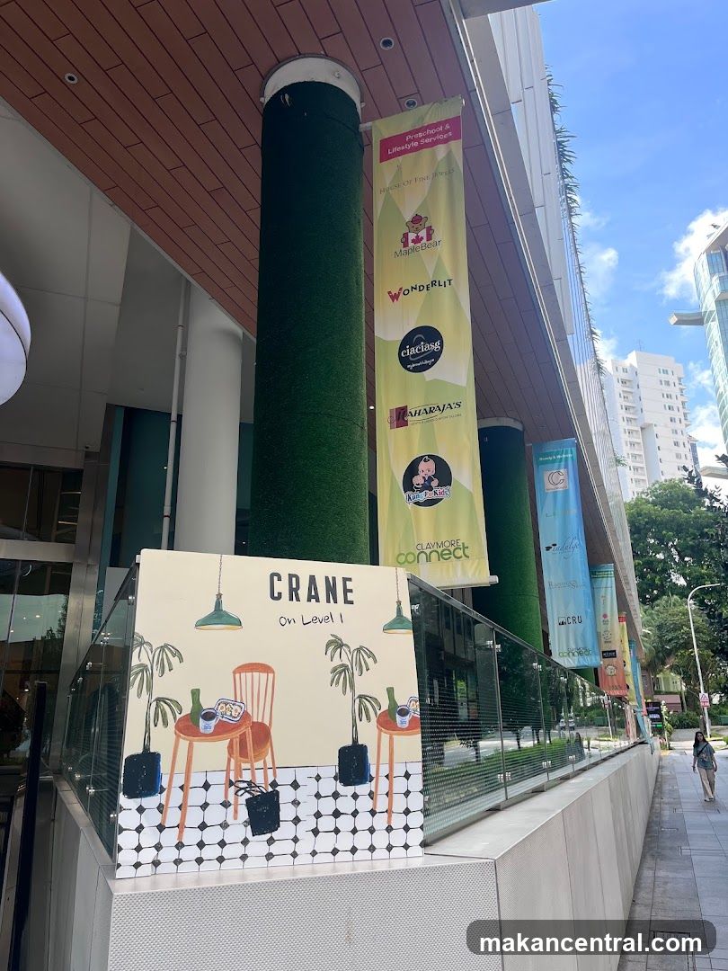 Building Facade with Banners and Signage