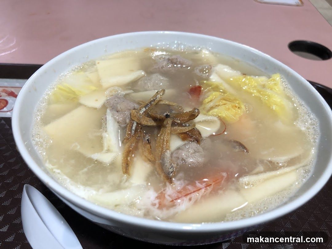 Soup with Meatballs and Shrimp