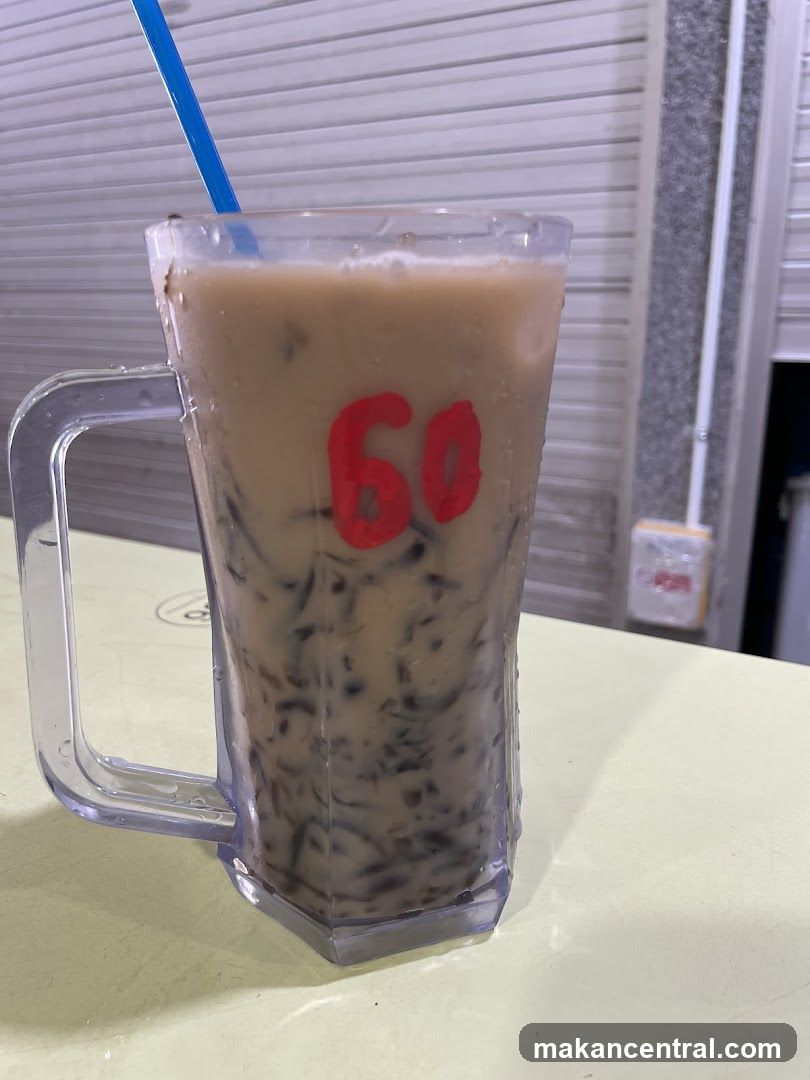 Iced Drink with Red Number 60