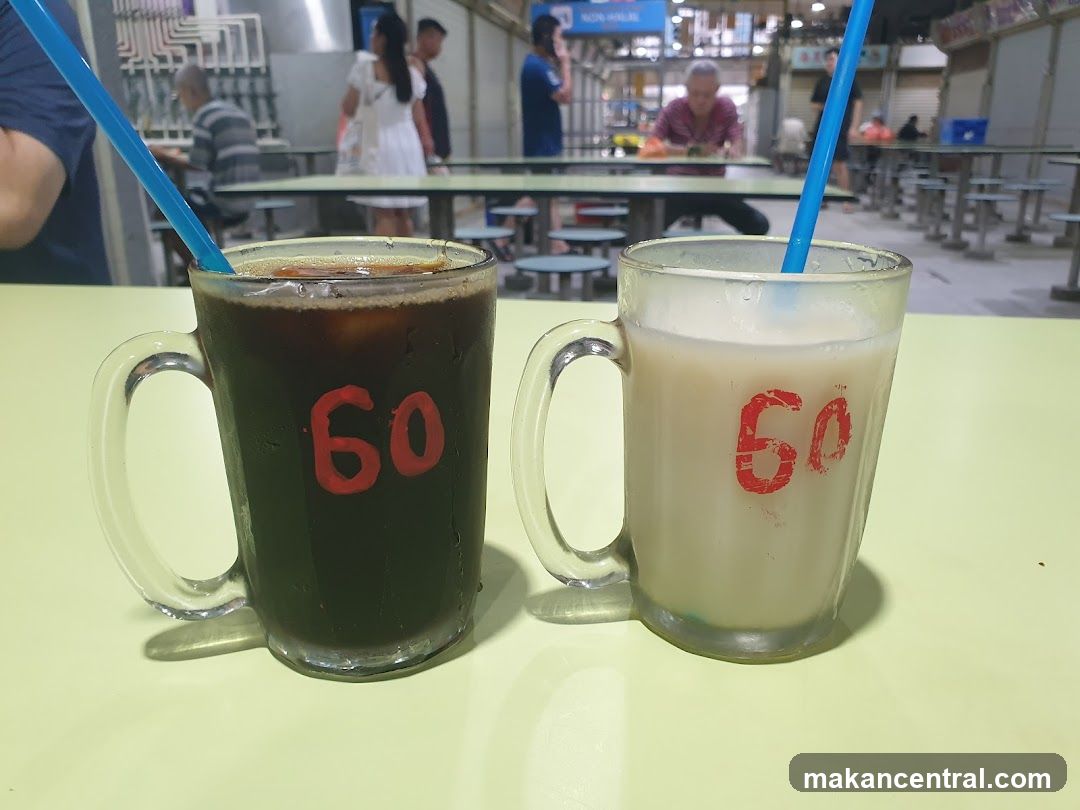 Two drinks with "60" written on them