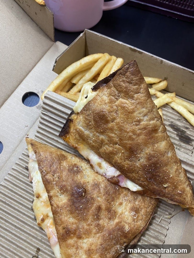 Toasted Sandwich and Fries