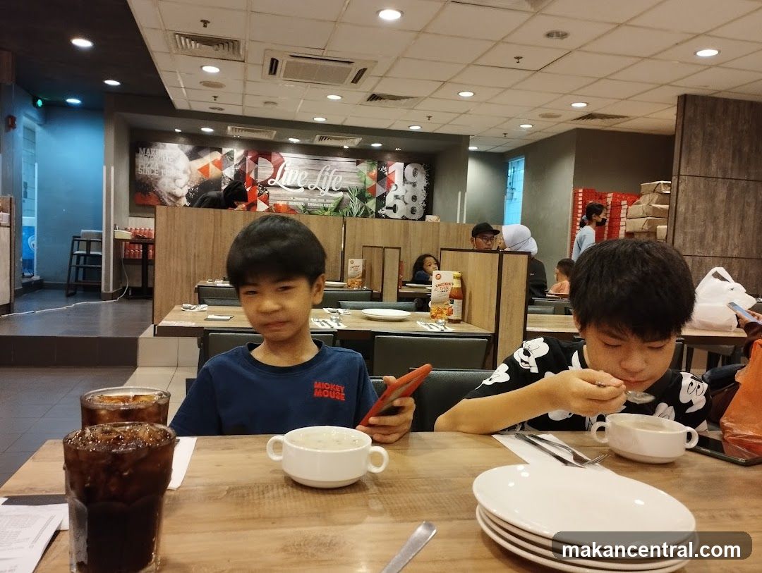 Children Eating at a Restaurant