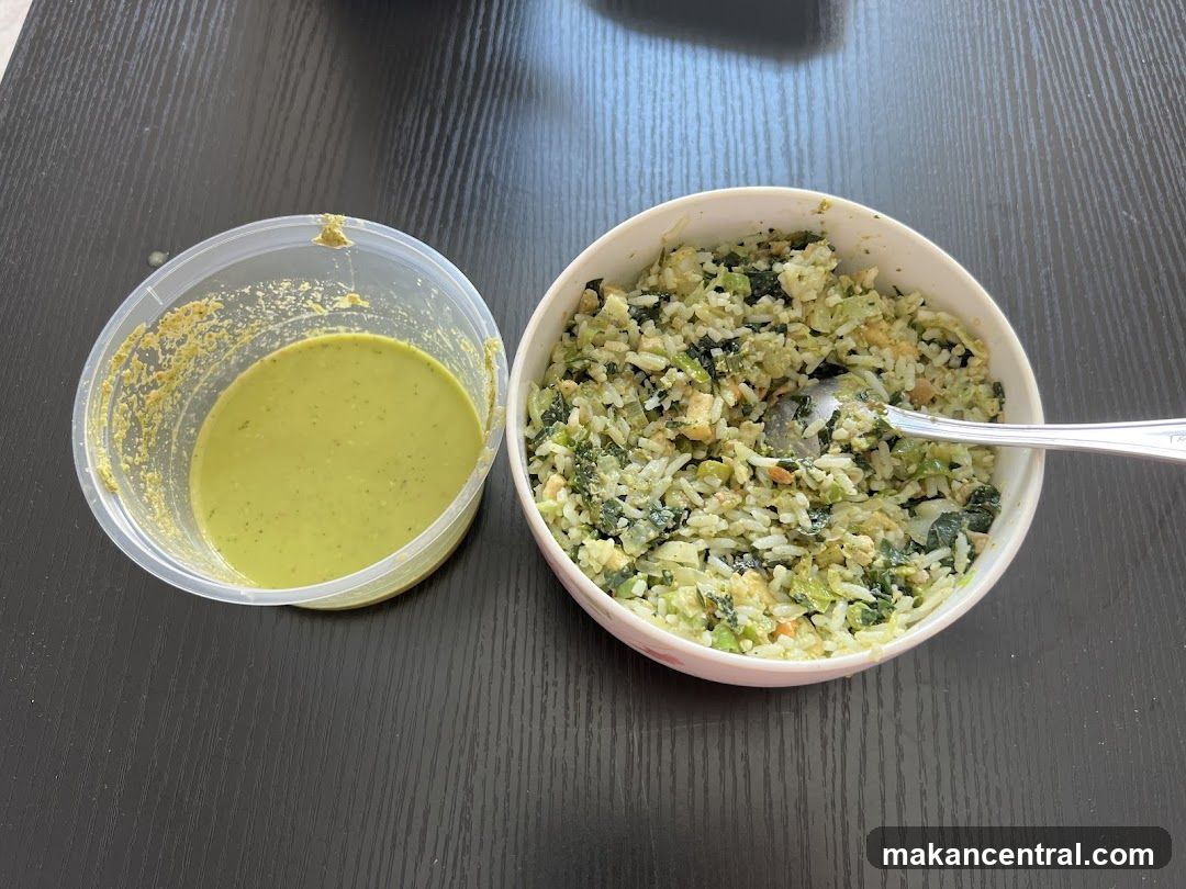 Rice dish with sauce
