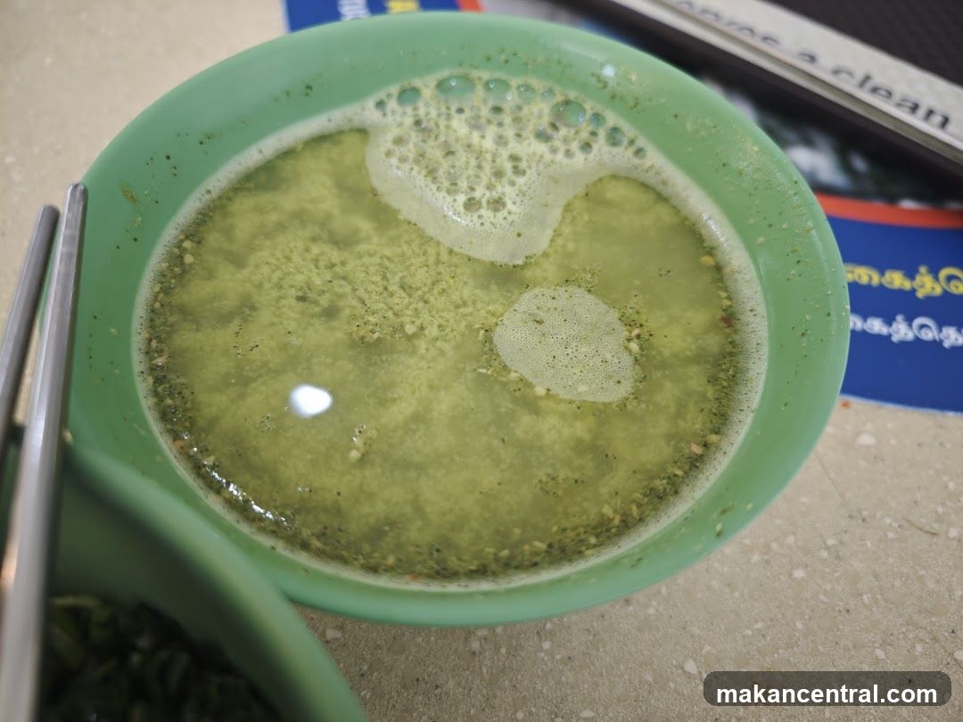 Green Soup with Bubbles