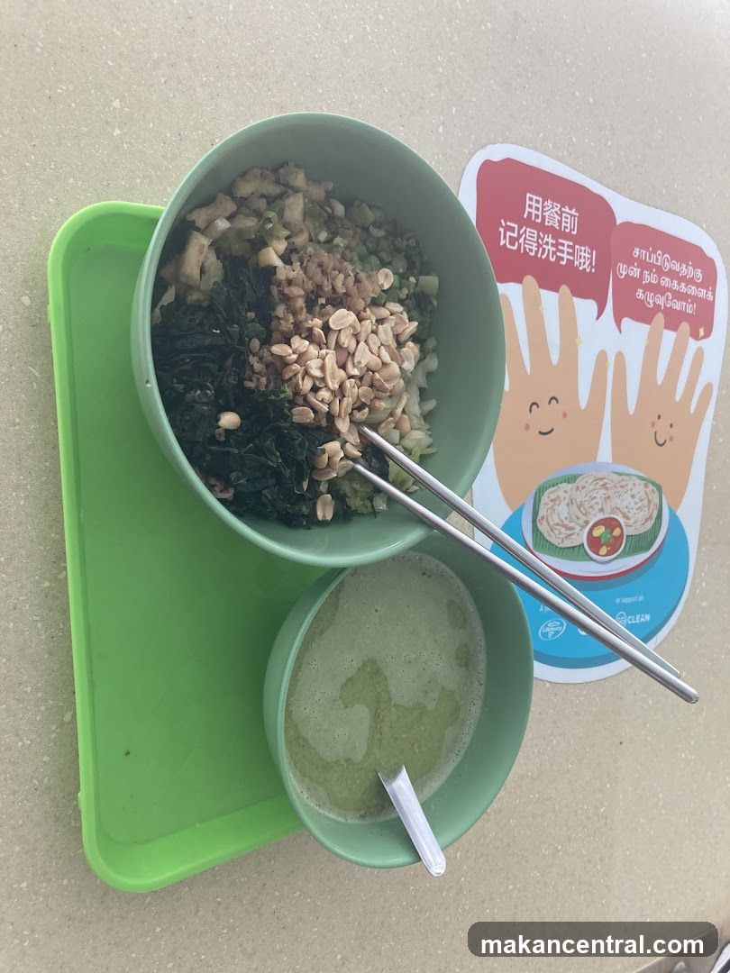 Meal with Drink and Sign