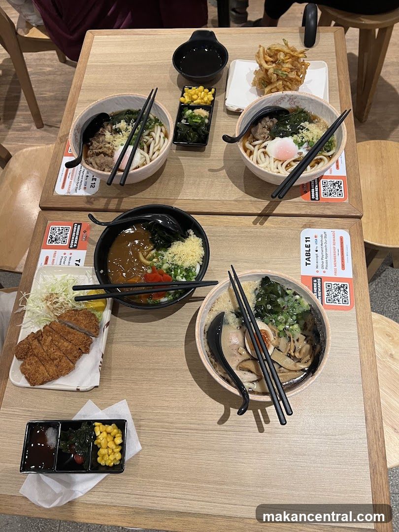 Table with Japanese Food