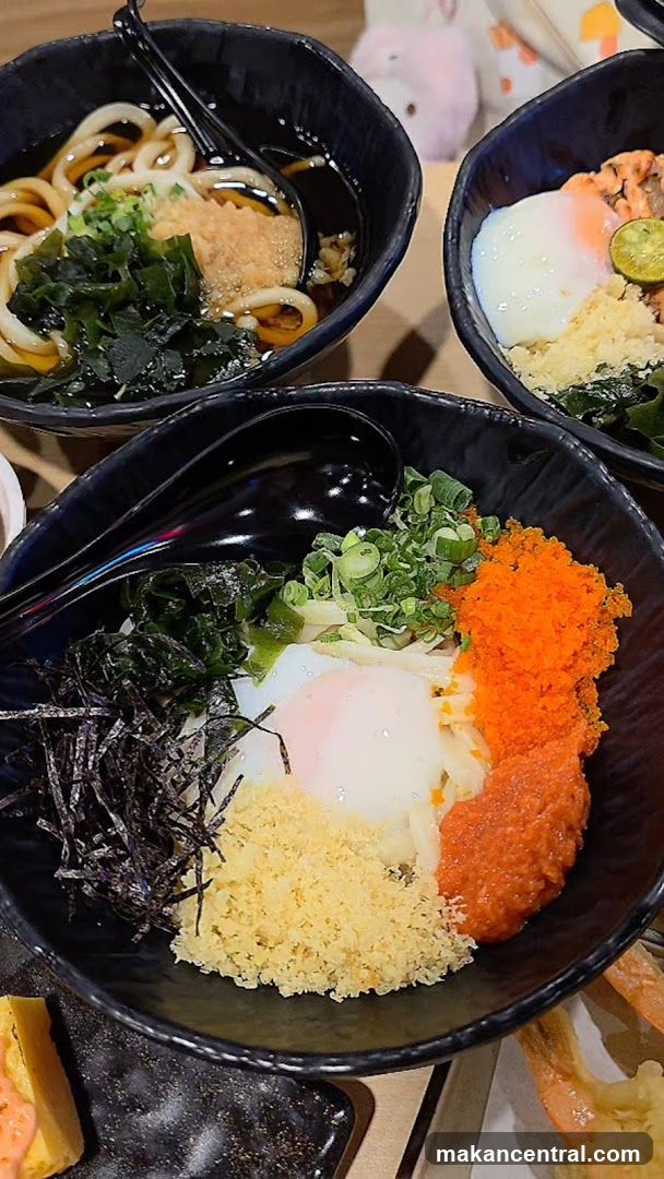 Japanese Udon and Rice Bowls