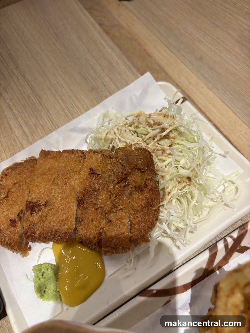 Fried Pork Cutlet with Salad