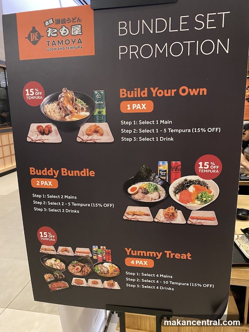 Tamoya Udon and Tempura Bundle Set Promotion