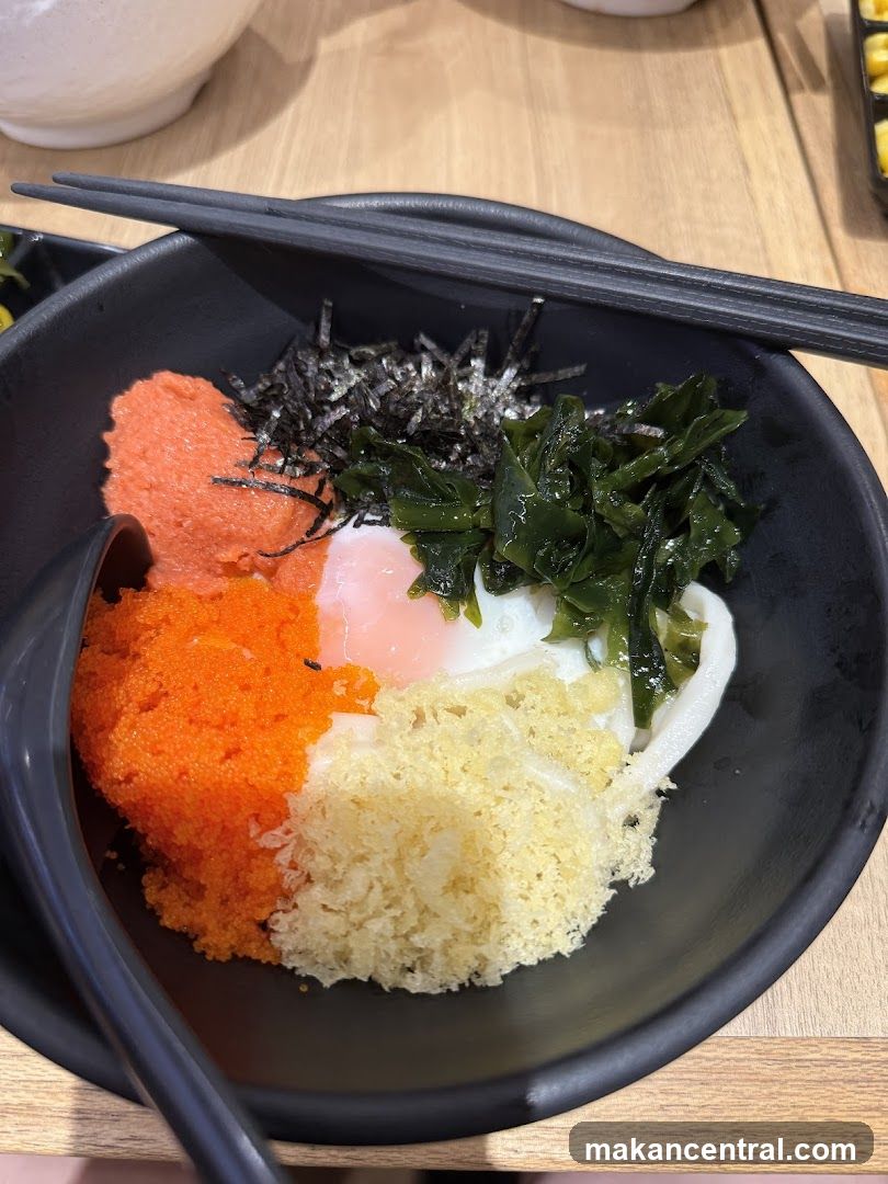 Udon with Roe and Seaweed