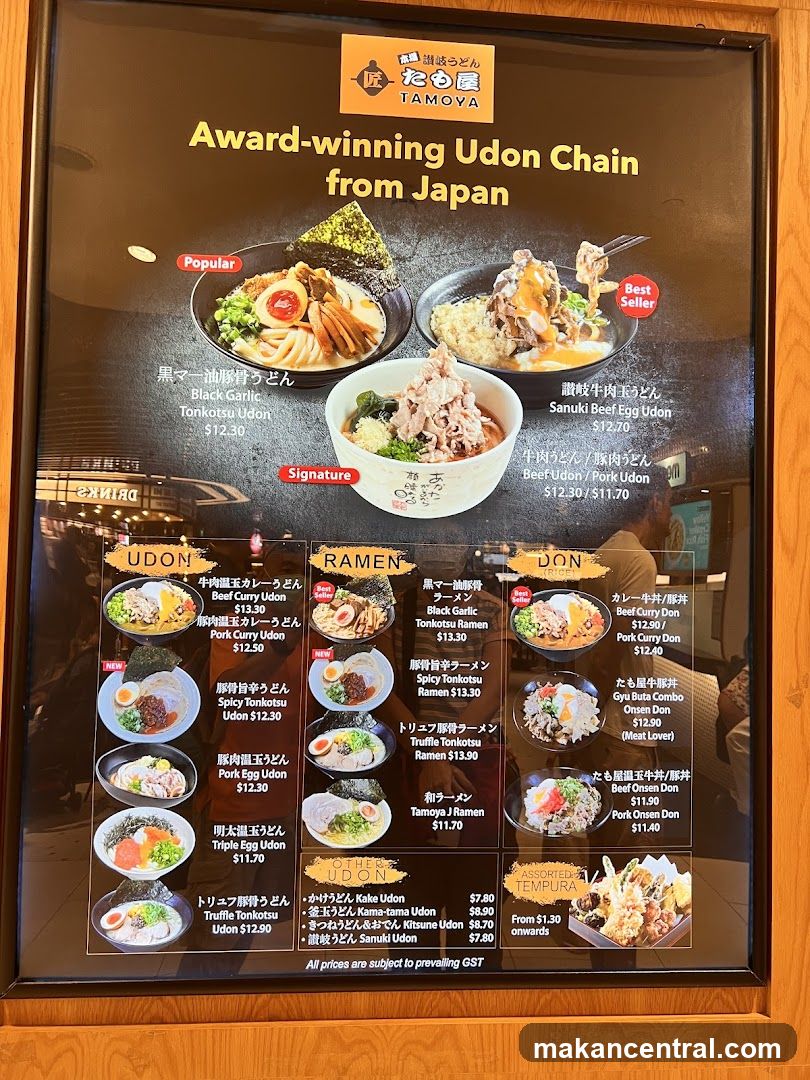 Tamoya Award-winning Udon Chain from Japan