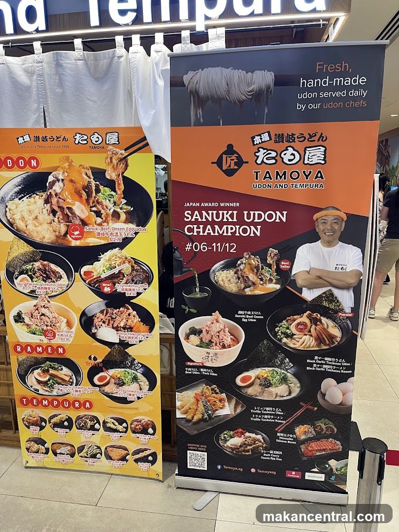 Tamoya Udon and Tempura Menu Boards
