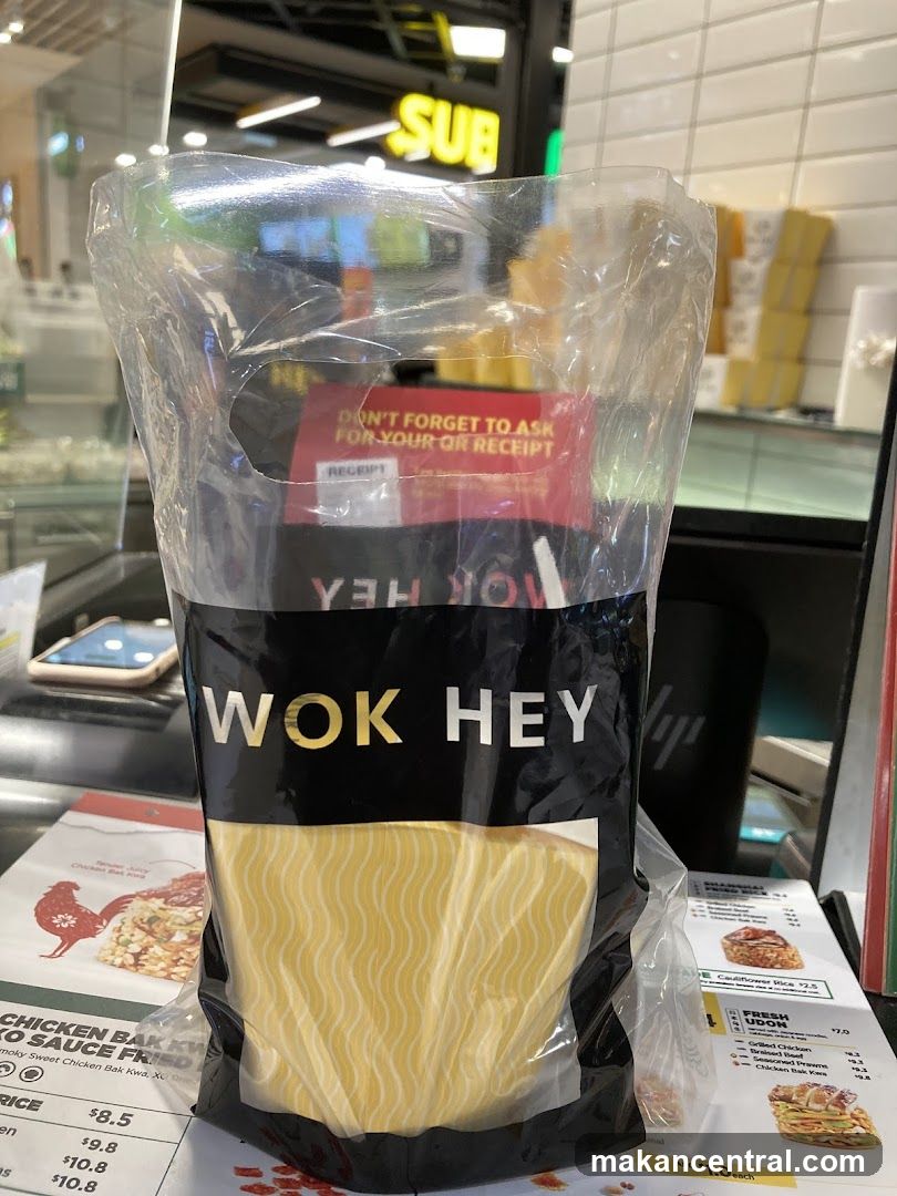 Wok Hey Bag and Menu