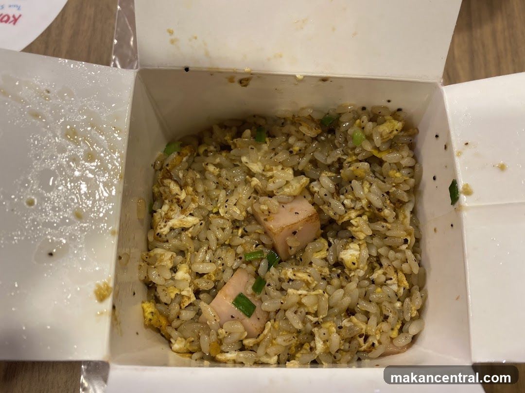 Fried Rice in Takeout Box