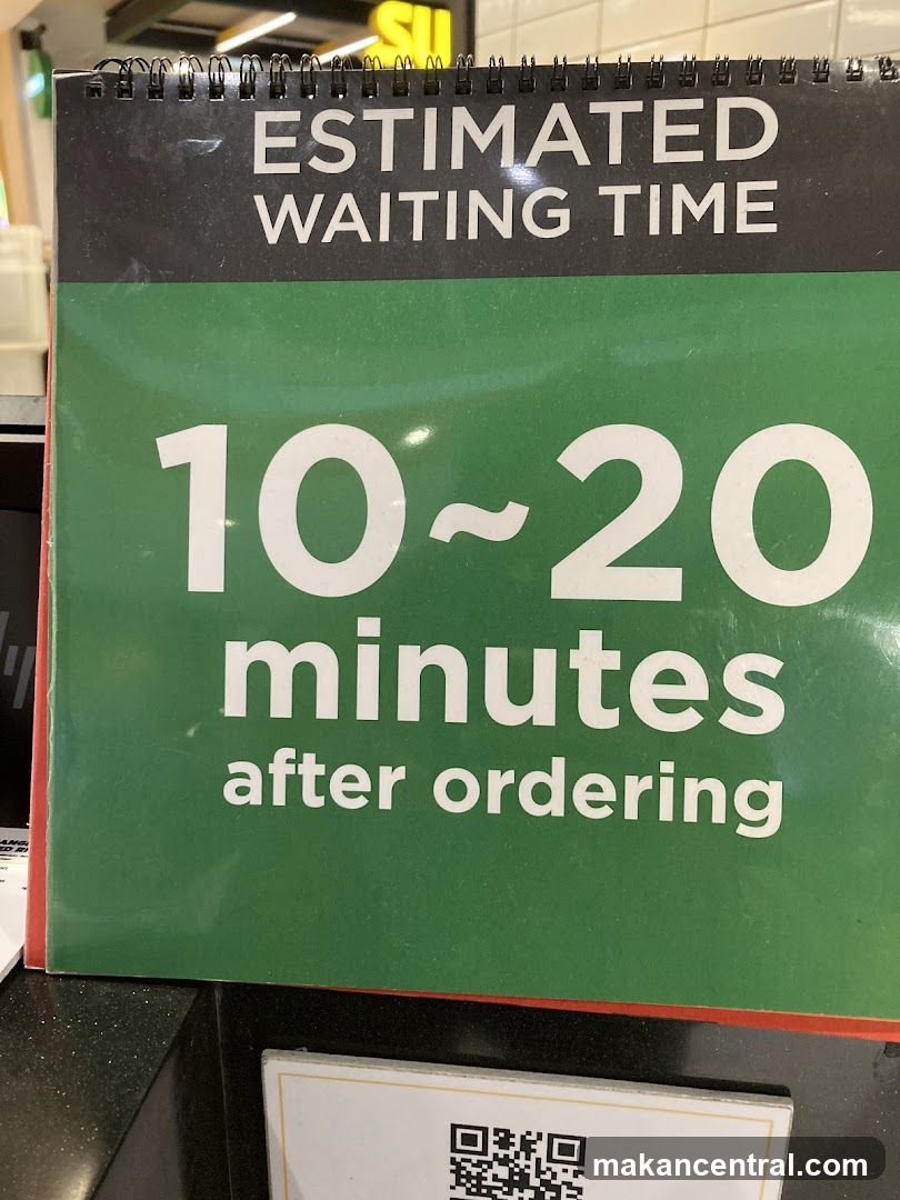 Estimated Waiting Time Sign