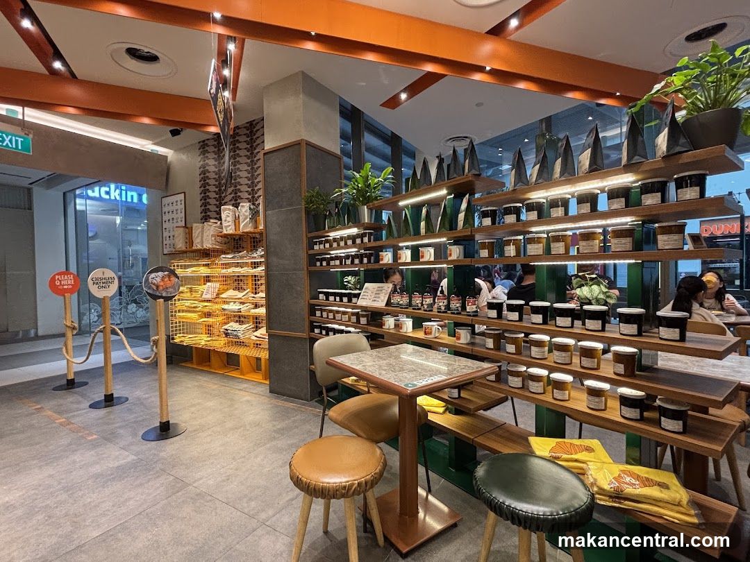 Interior of a shop with shelves of jars and products