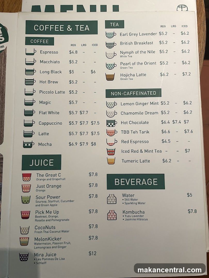 Coffee & Tea Menu