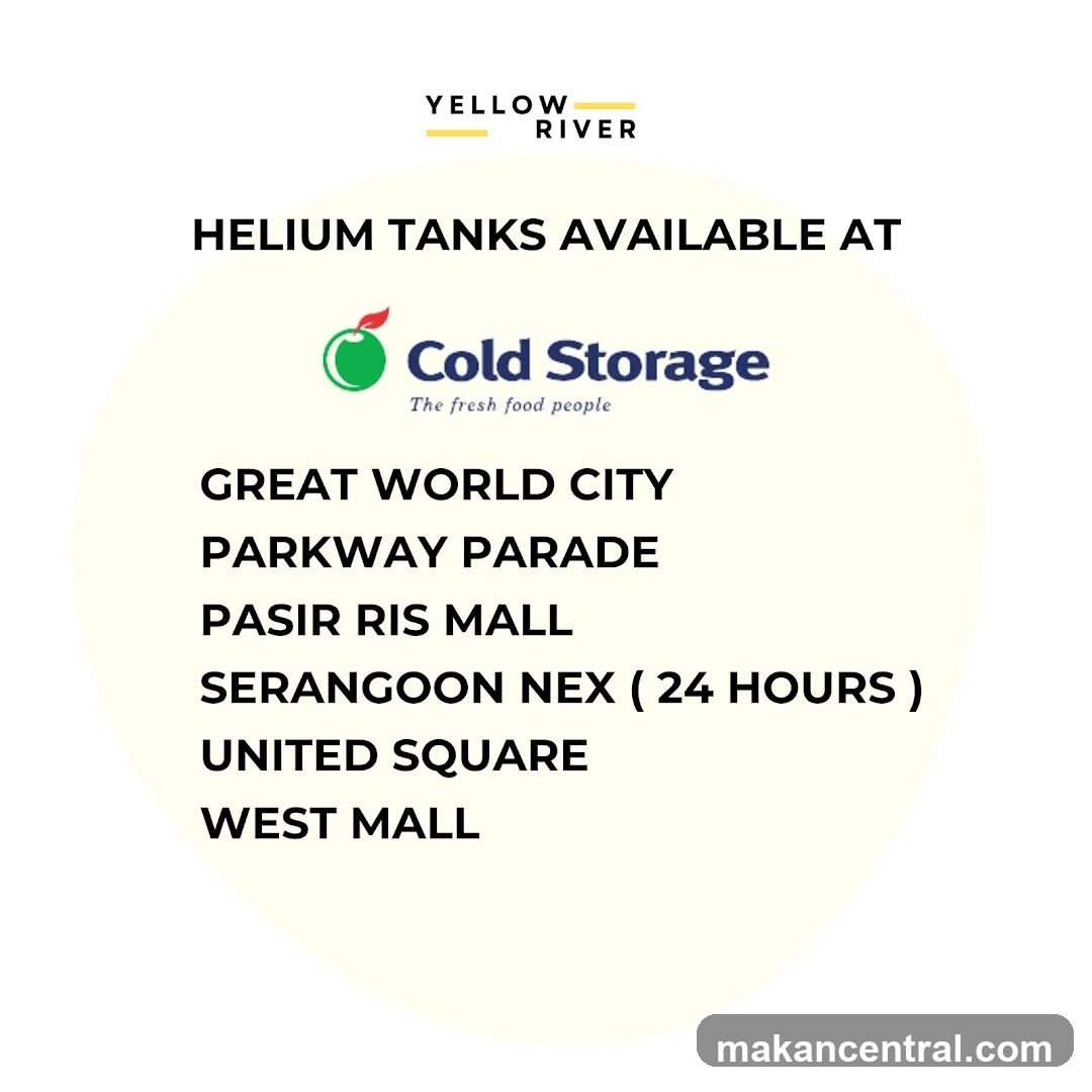 Helium Tanks Available at Cold Storage