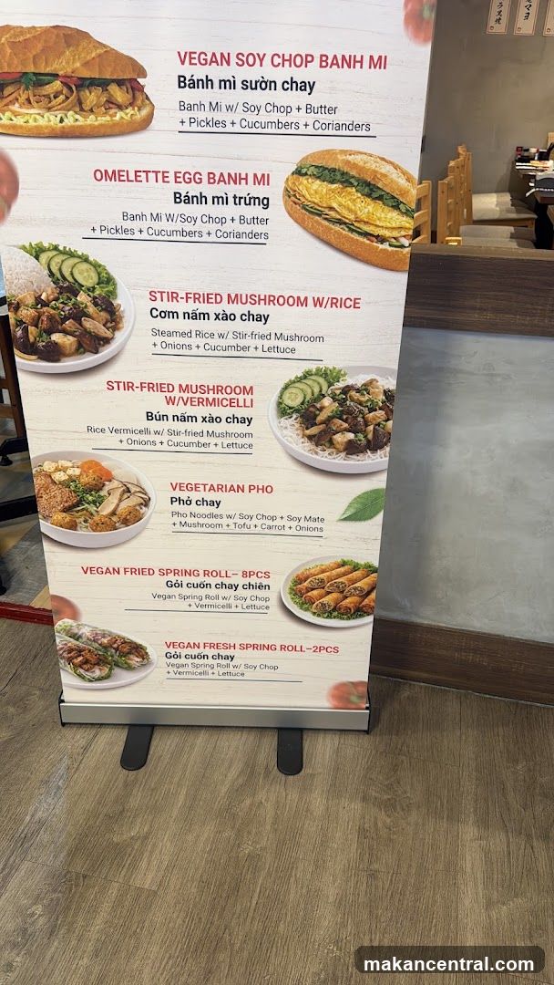 Vietnamese Food Menu