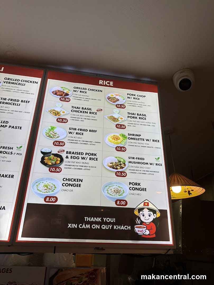 Rice Menu